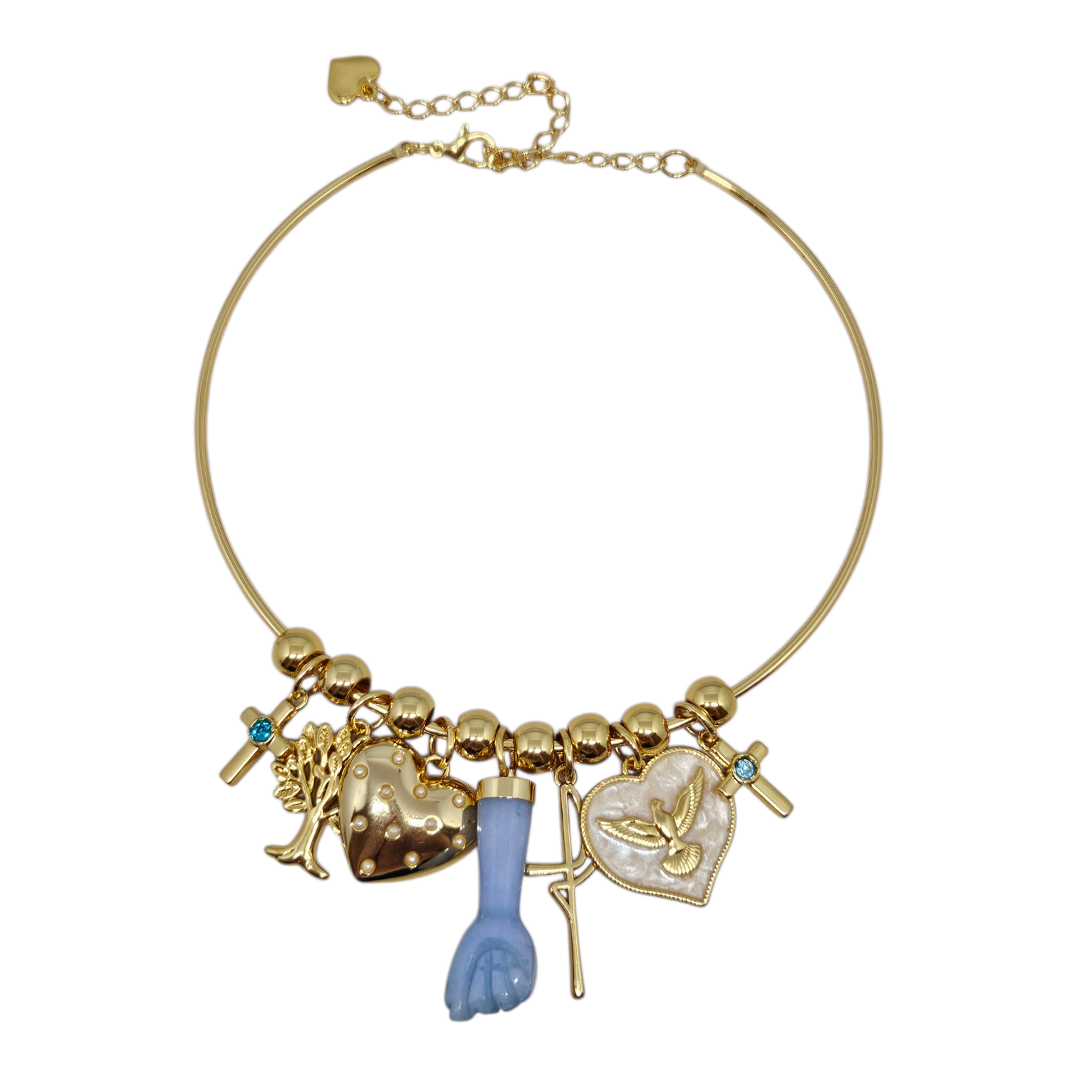 Aro Figa Azul Dourado