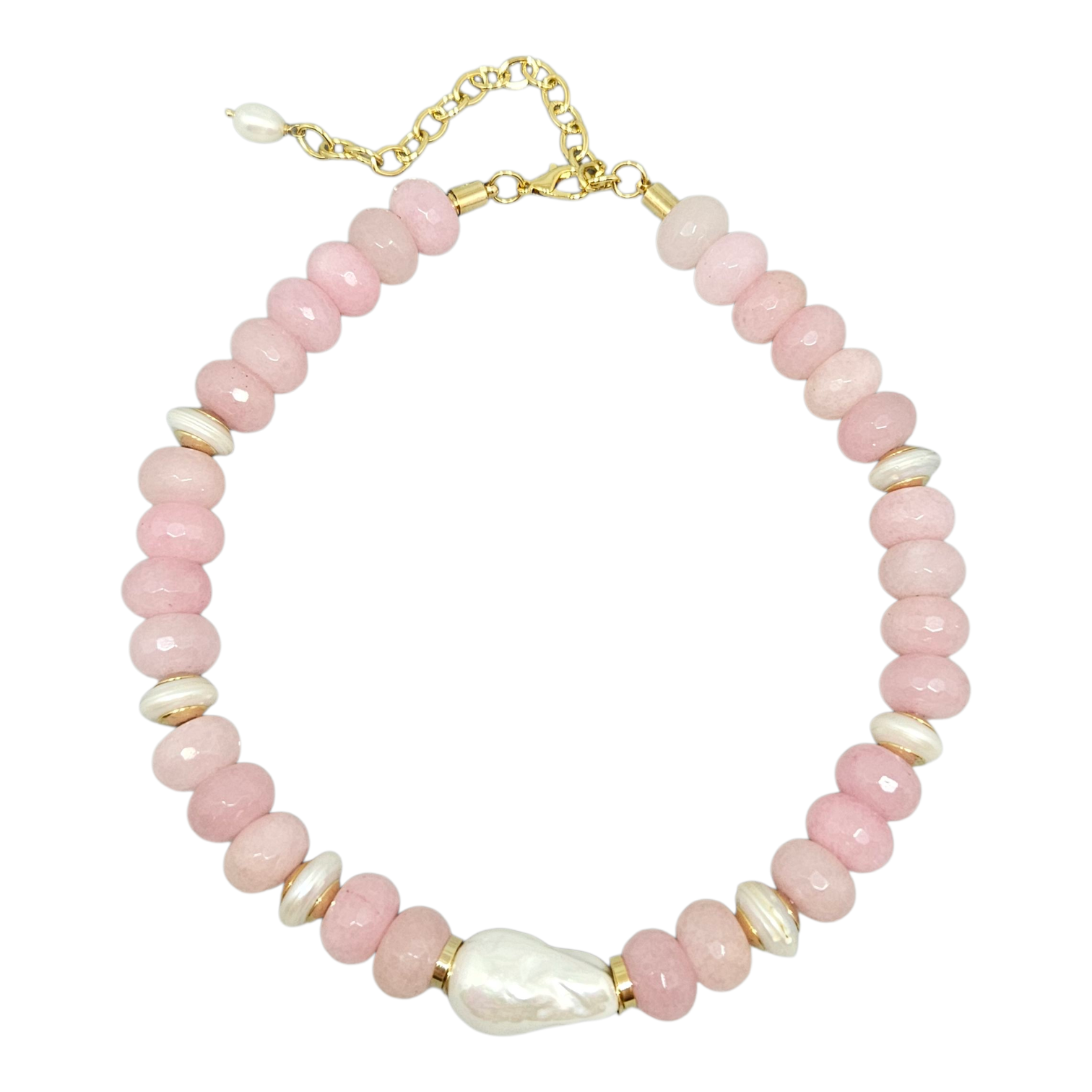 Colar Jade Rosa Claro