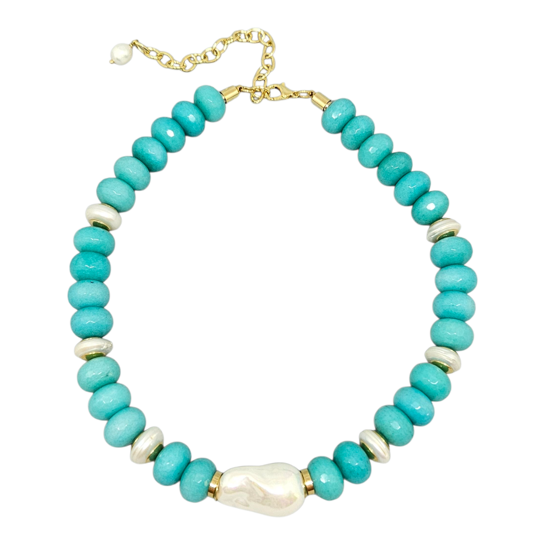 Colar Jade Turquesa