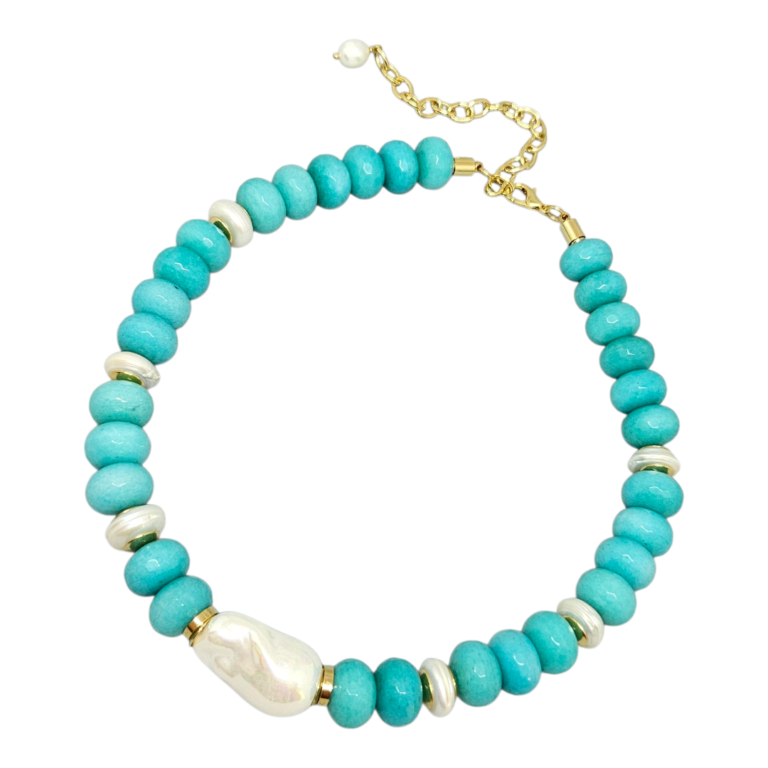 Colar Jade Turquesa