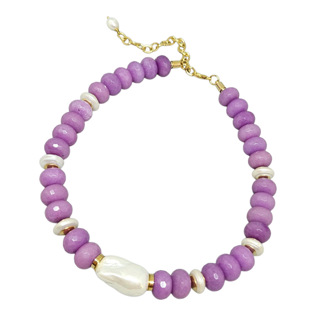Colar Jade Roxa