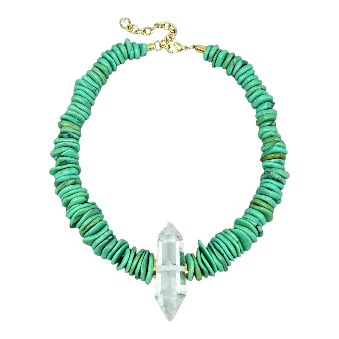 Colar Howlita Cristal