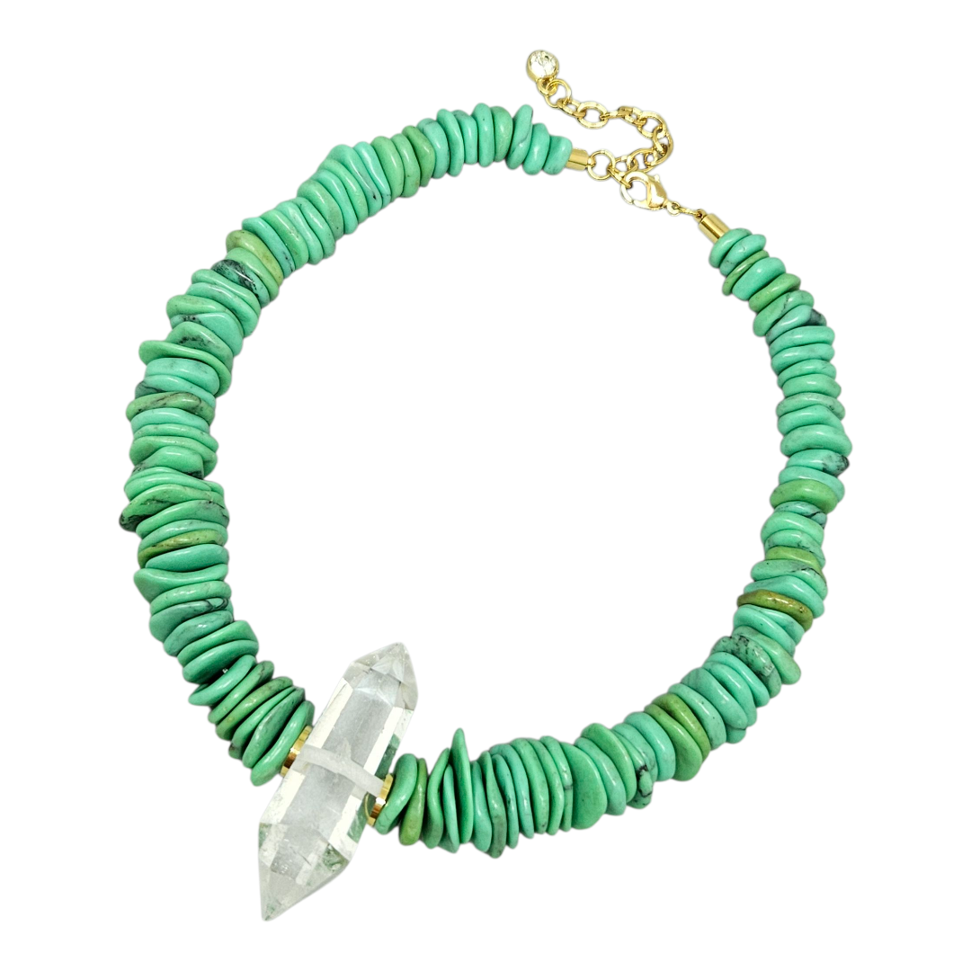 Colar Howlita Cristal