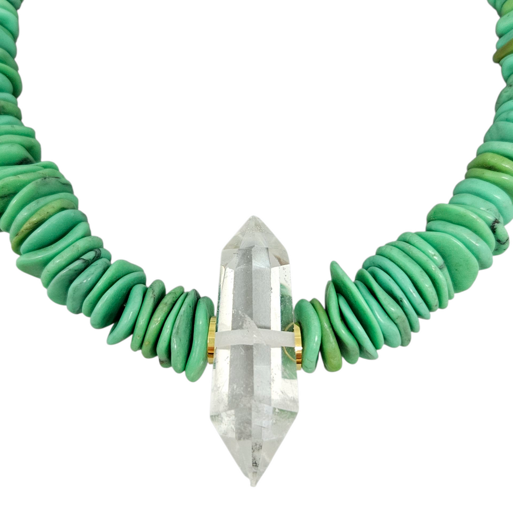 Colar Howlita Cristal