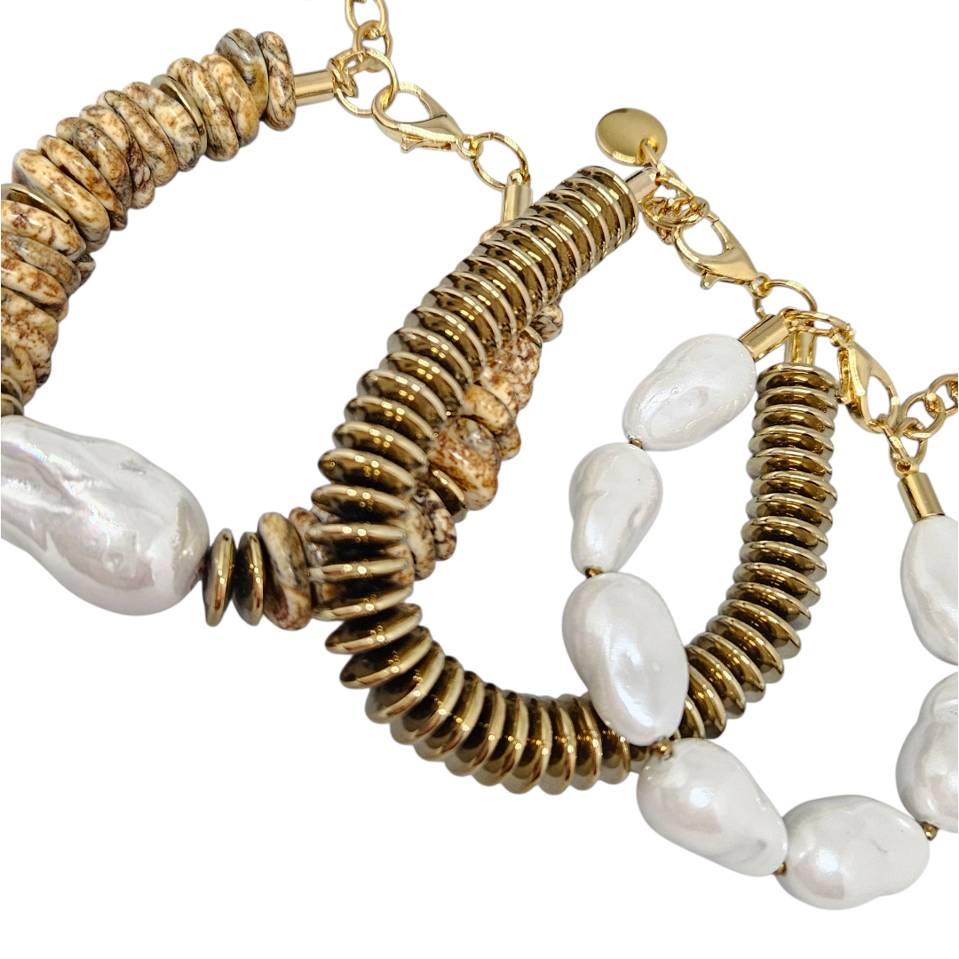 Pulseira Howlita Bege