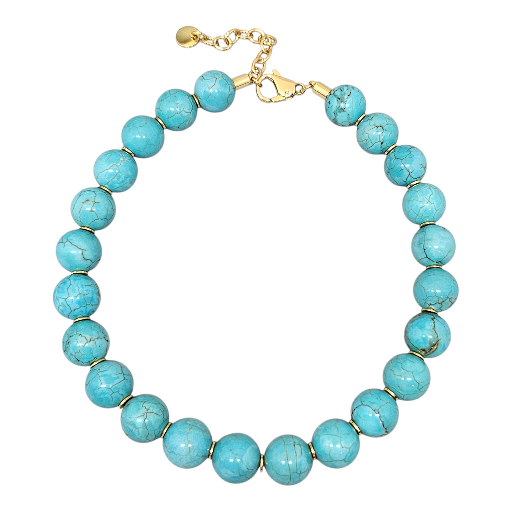 Colar Howlita Turquesa