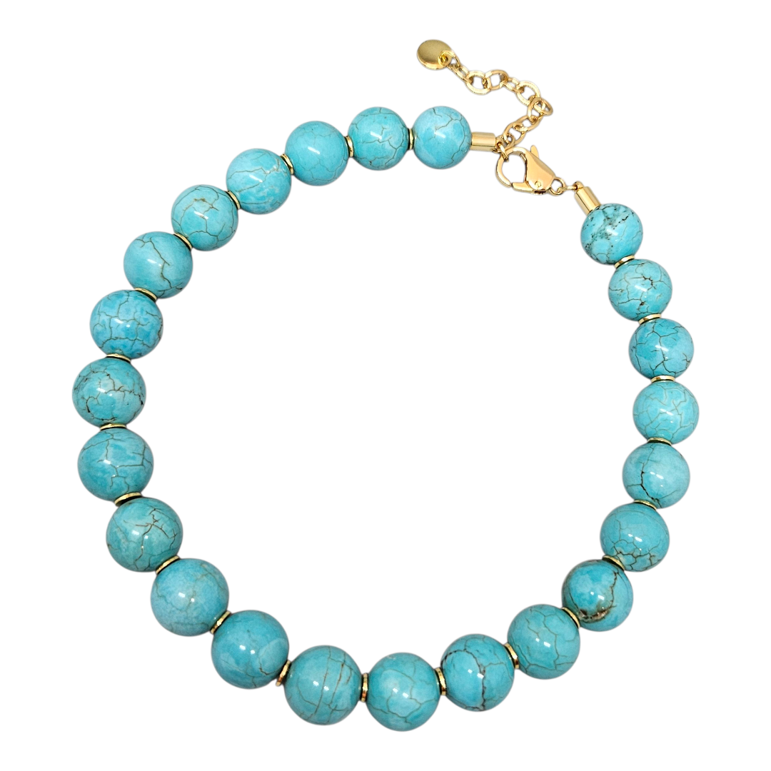 Colar Howlita Turquesa