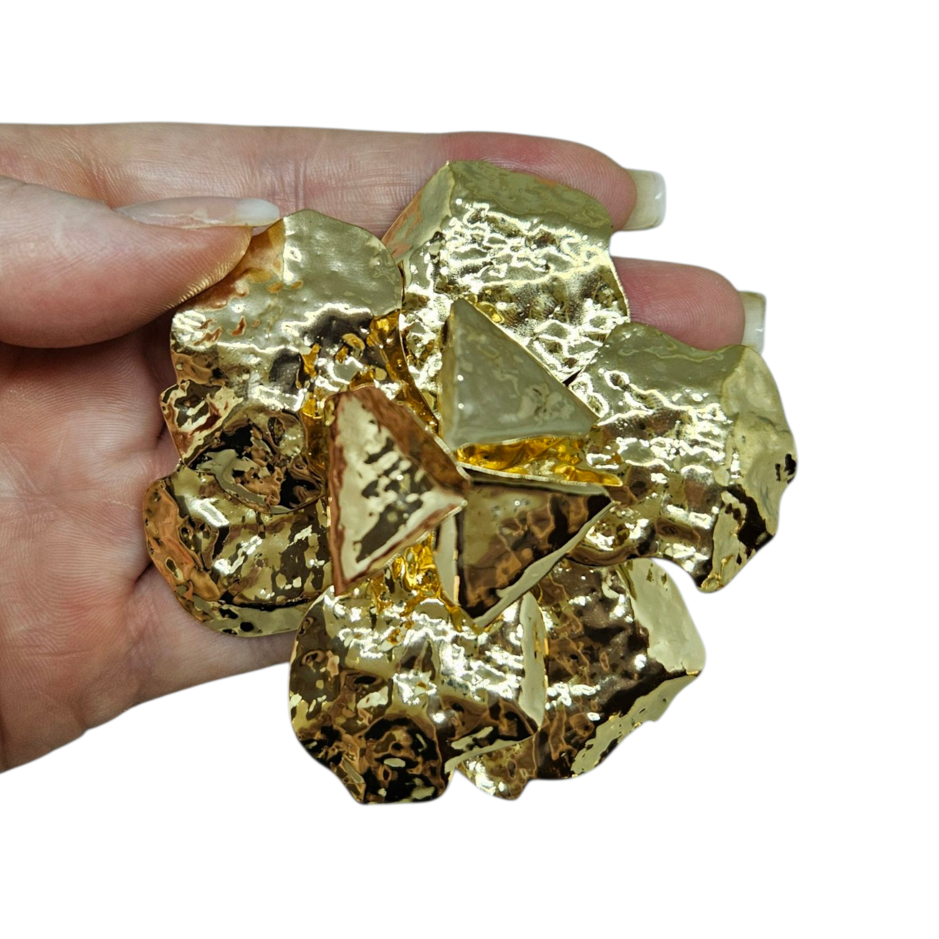 Brinco Maxi Flor Dourada