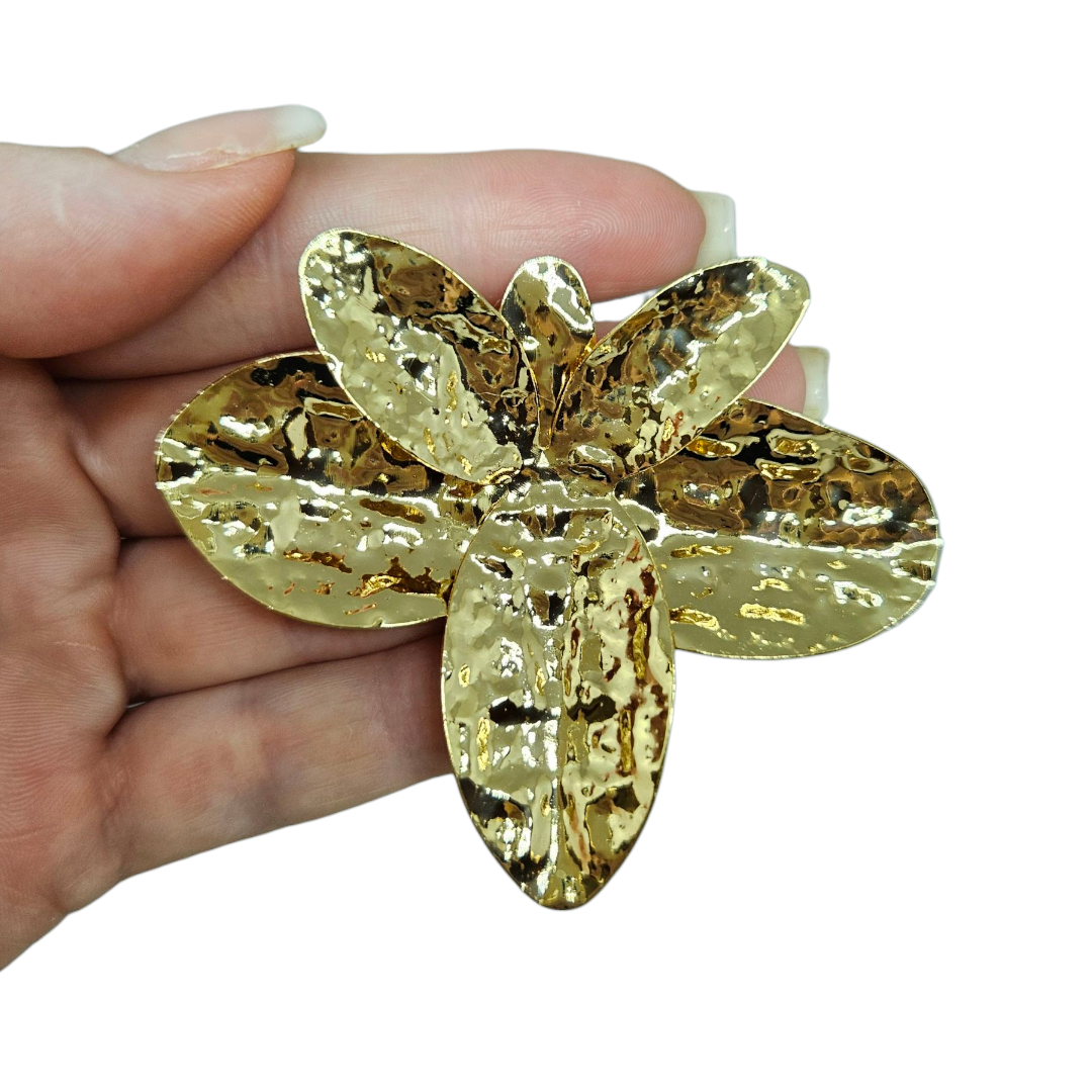Brinco Orquídea Dourado