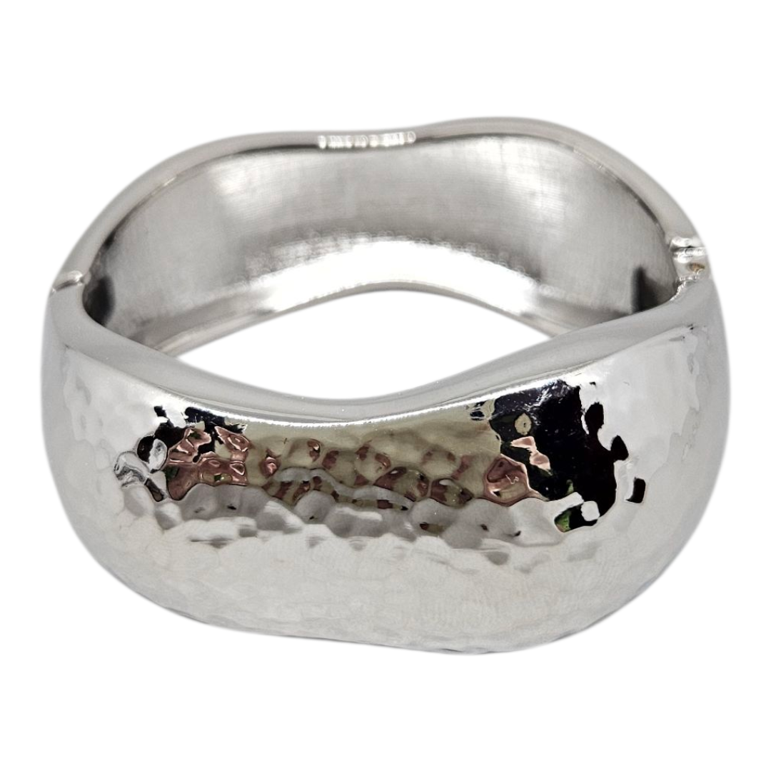 Bracelete Martelado Prata G