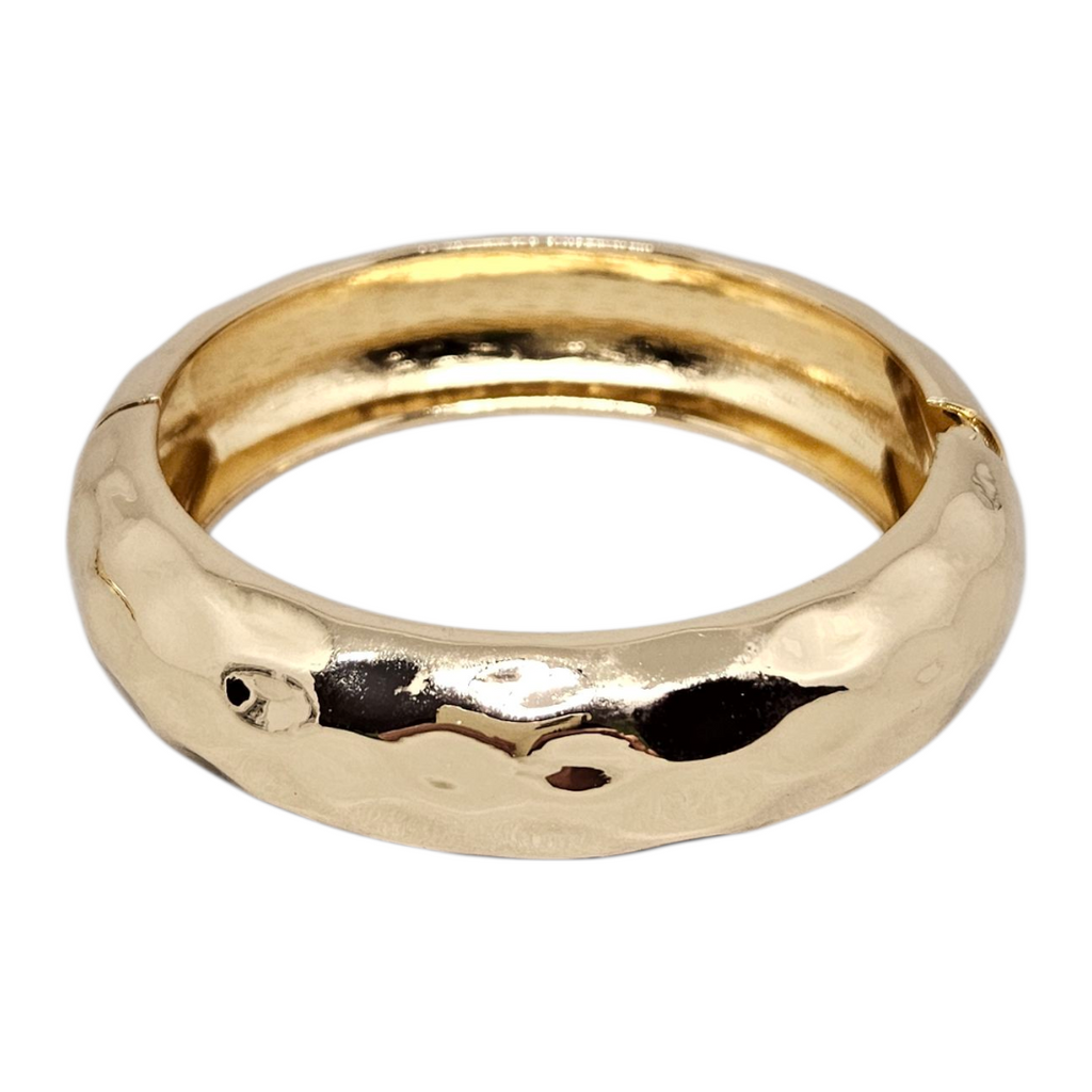 Bracelete Martelado Dourado M