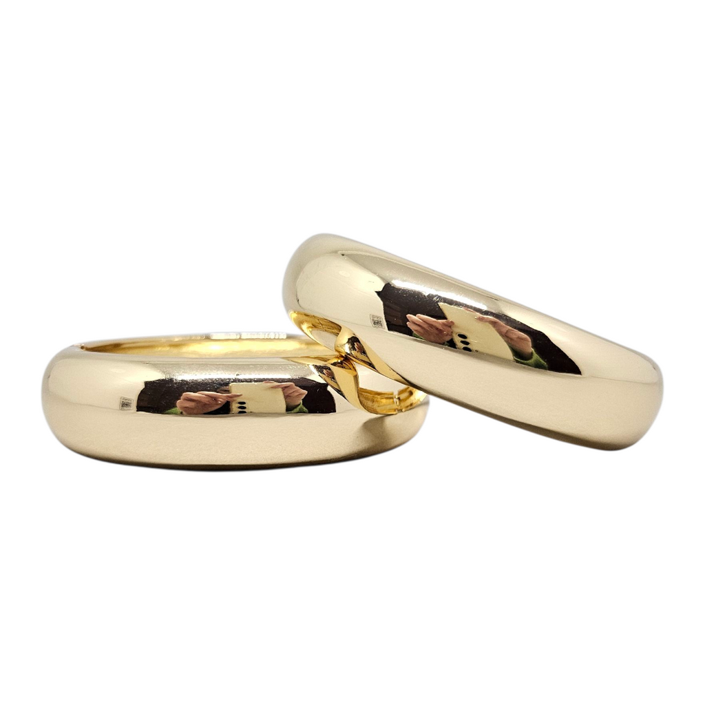 Bracelete Dourado Liso M