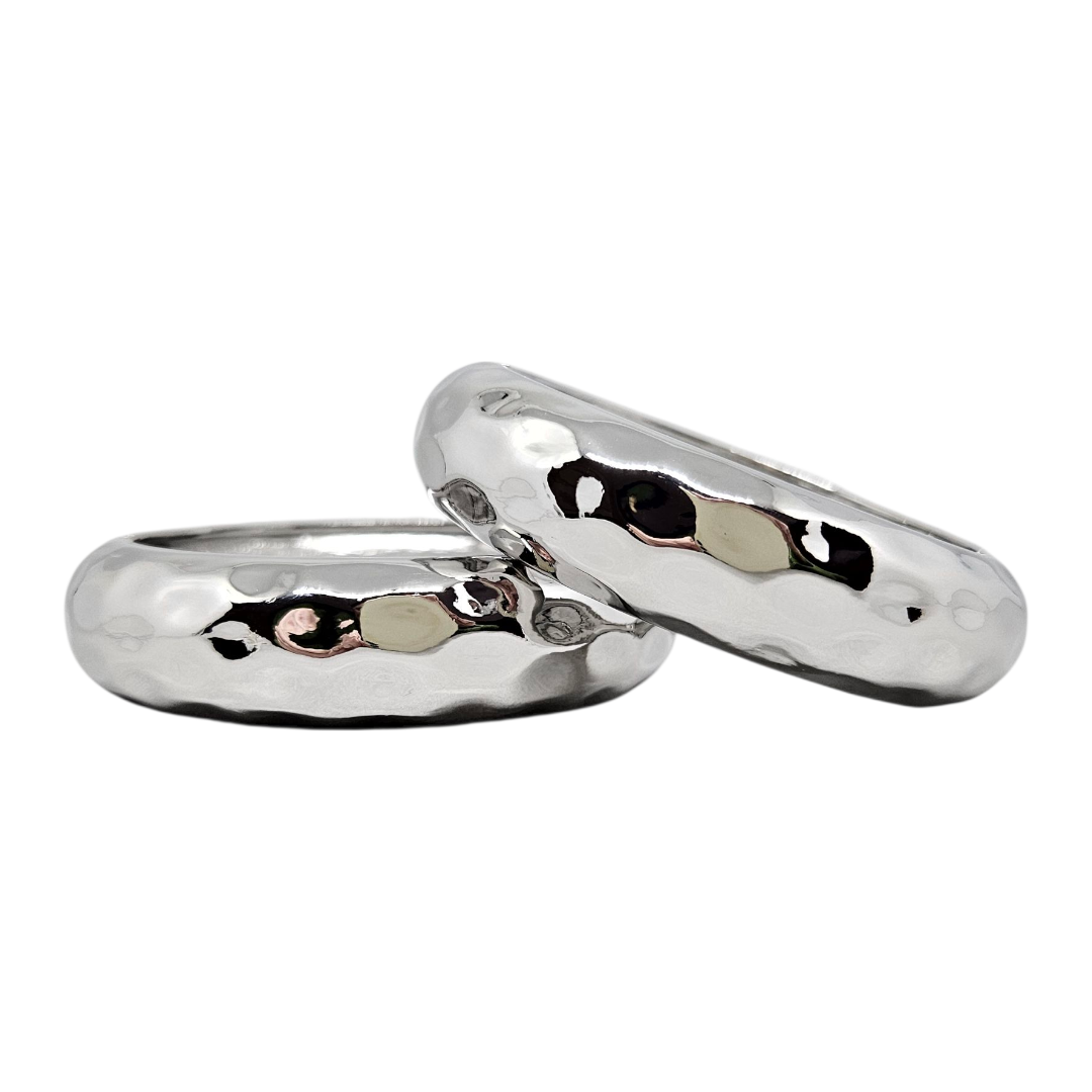 Bracelete Martelado Prata M