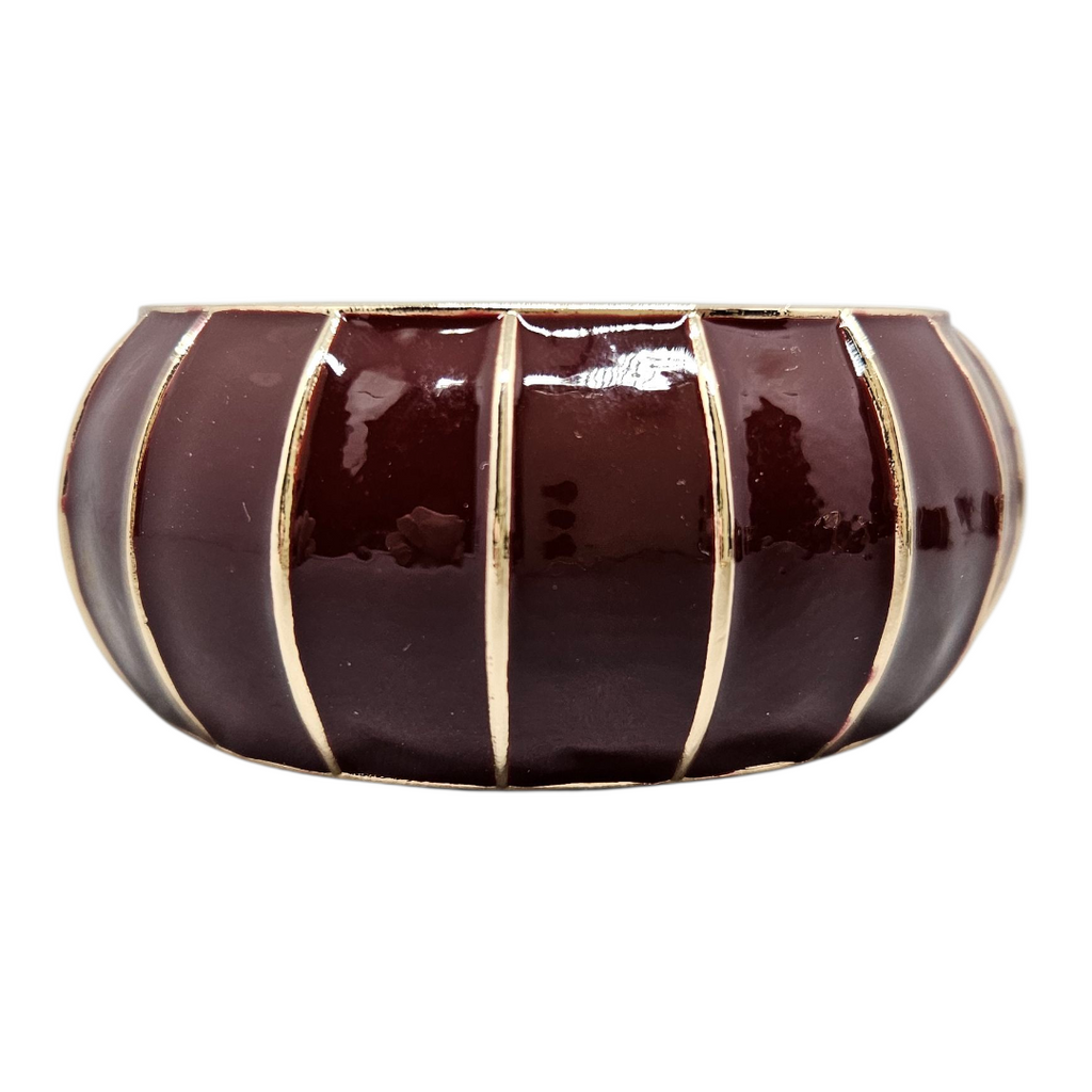 Bracelete Esmaltado Bordô