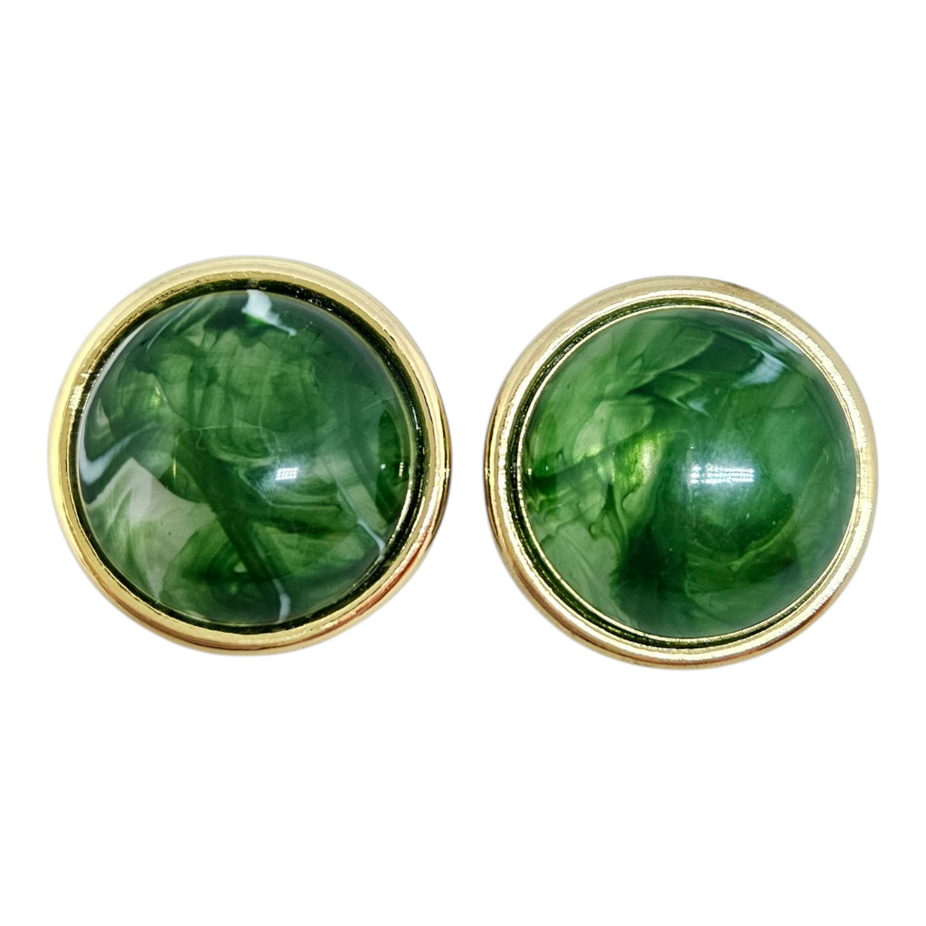 Brinco Redondo Resina Verde