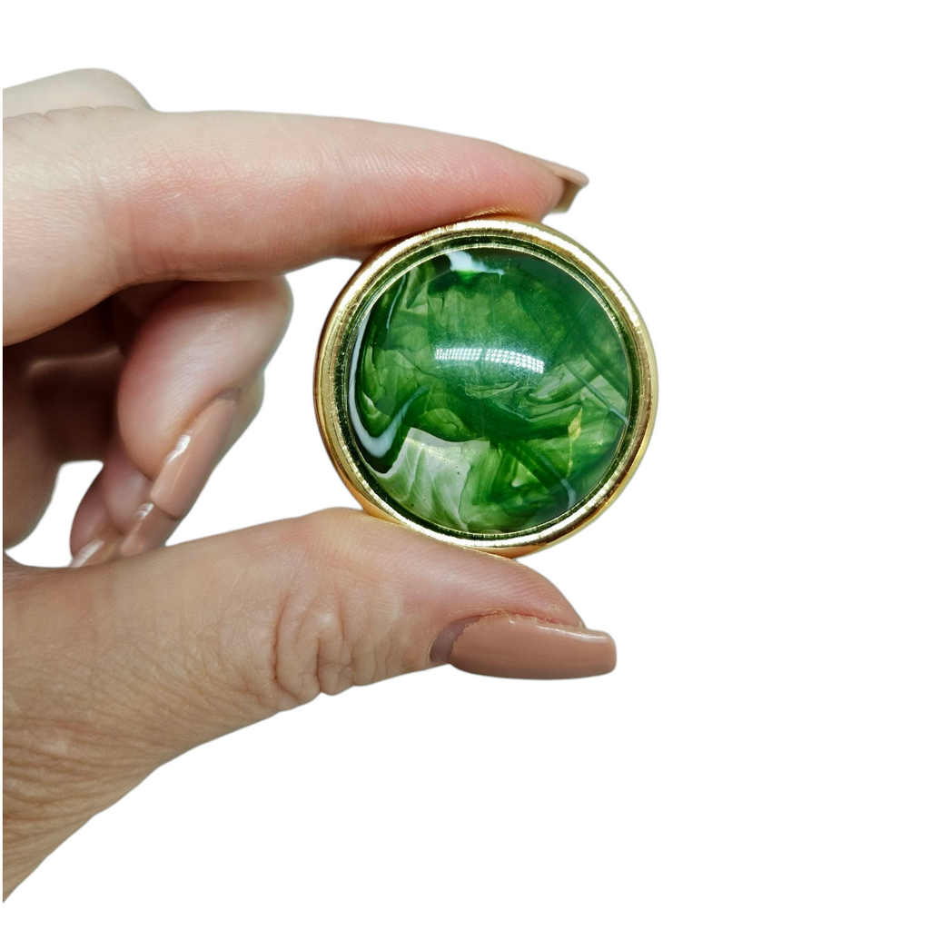 Brinco Redondo Resina Verde