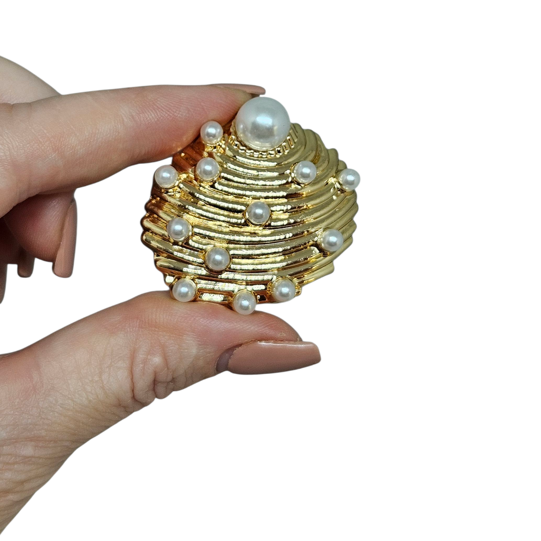 Brinco Concha Pérolas