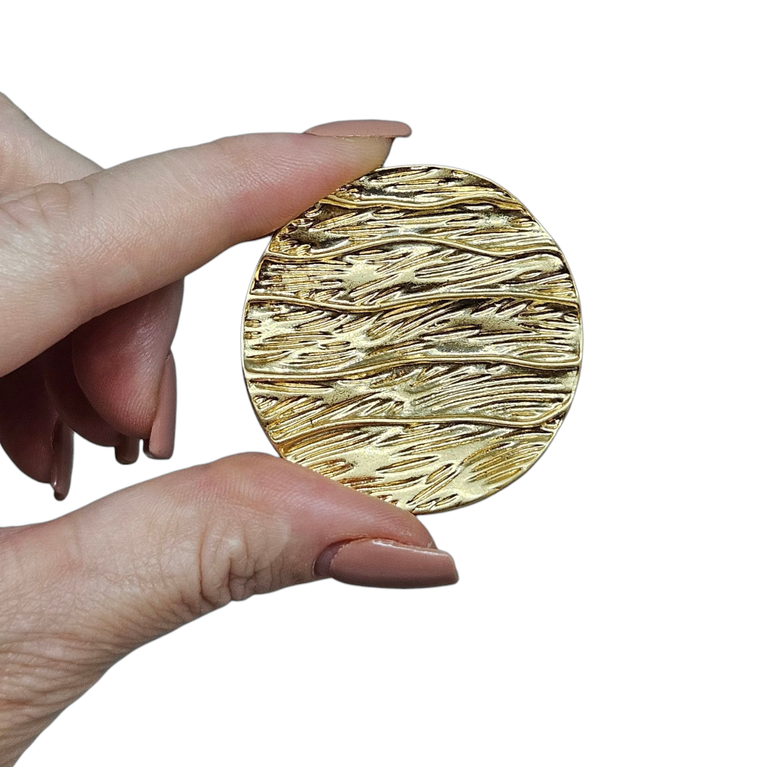 Brinco Texturas Dourado