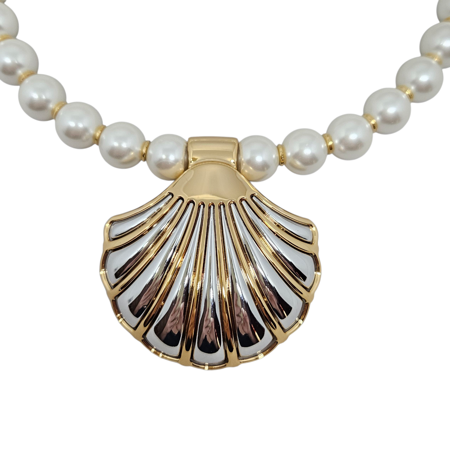 Colar Pérola Shell Concha