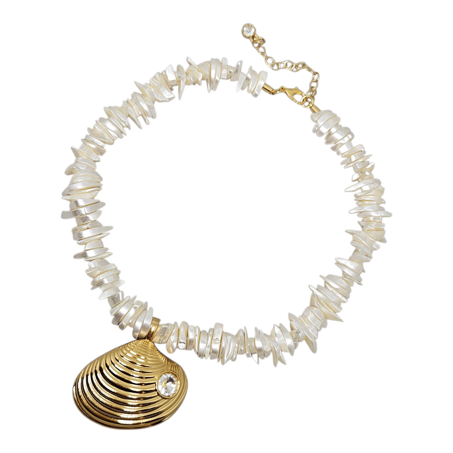 Colar Cascalho Concha