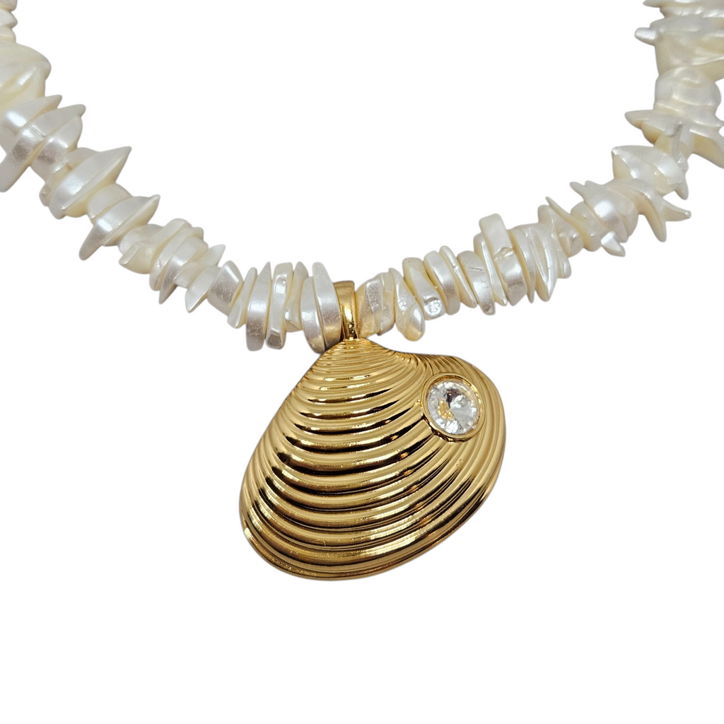 Colar Cascalho Concha