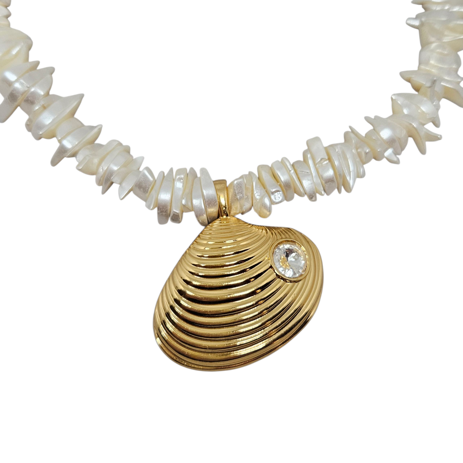 Colar Cascalho Concha