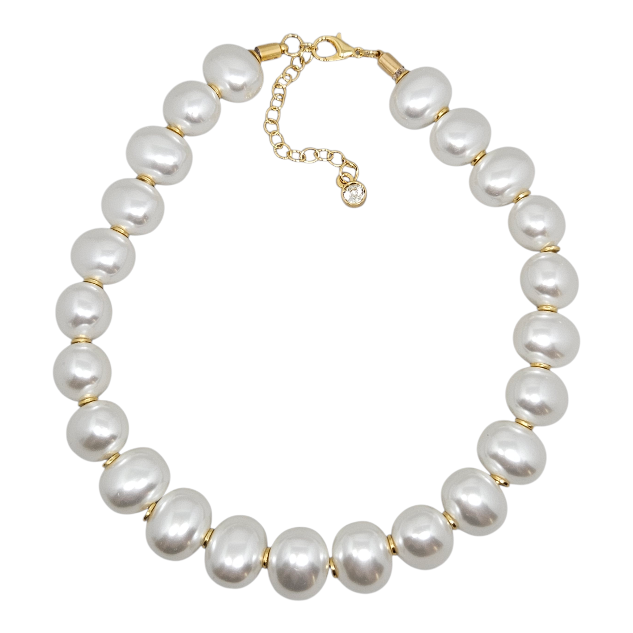 Colar Pérola Shell Ovalada