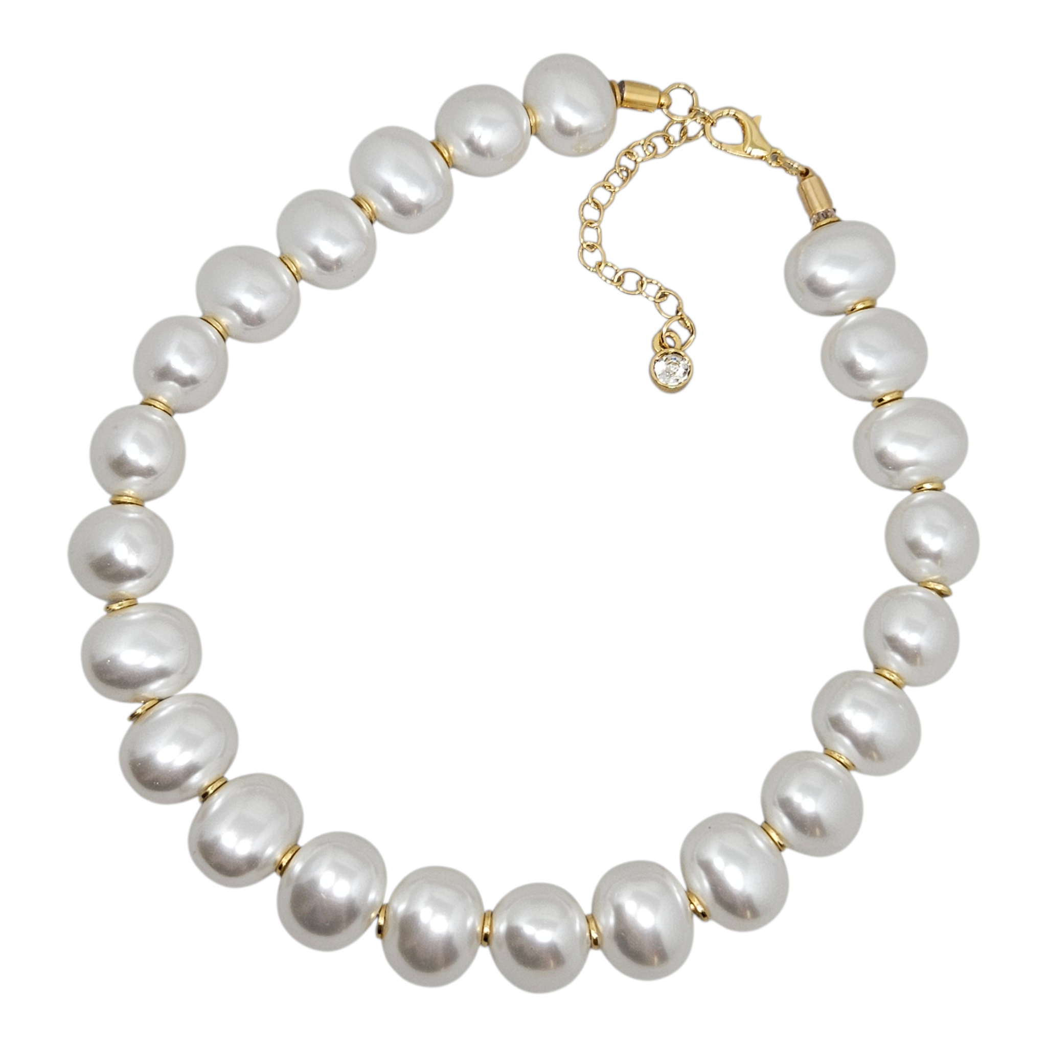 Colar Pérola Shell Ovalada