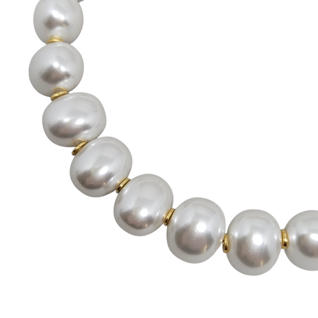 Colar Pérola Shell Ovalada