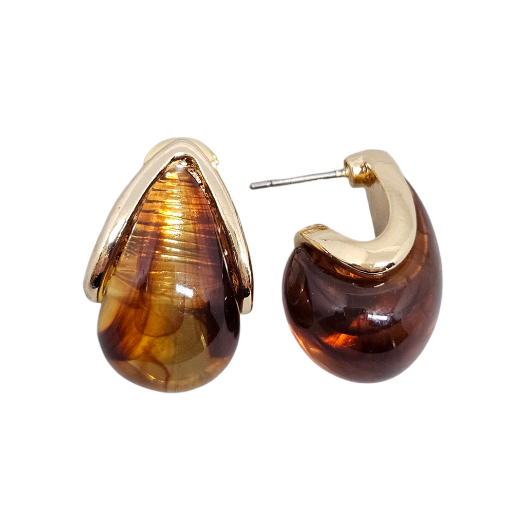 Brinco Gotinha Âmbar