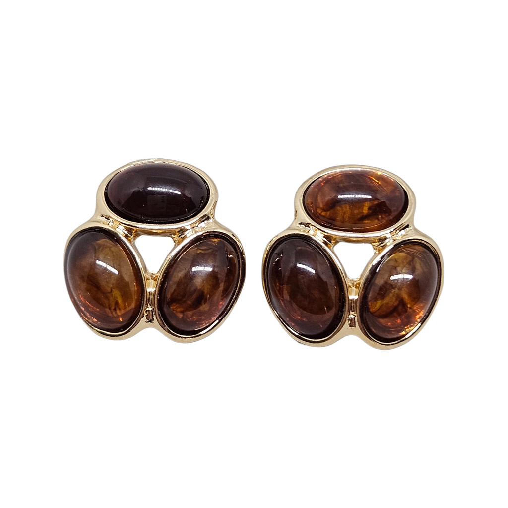 Brinco Tríade Âmbar