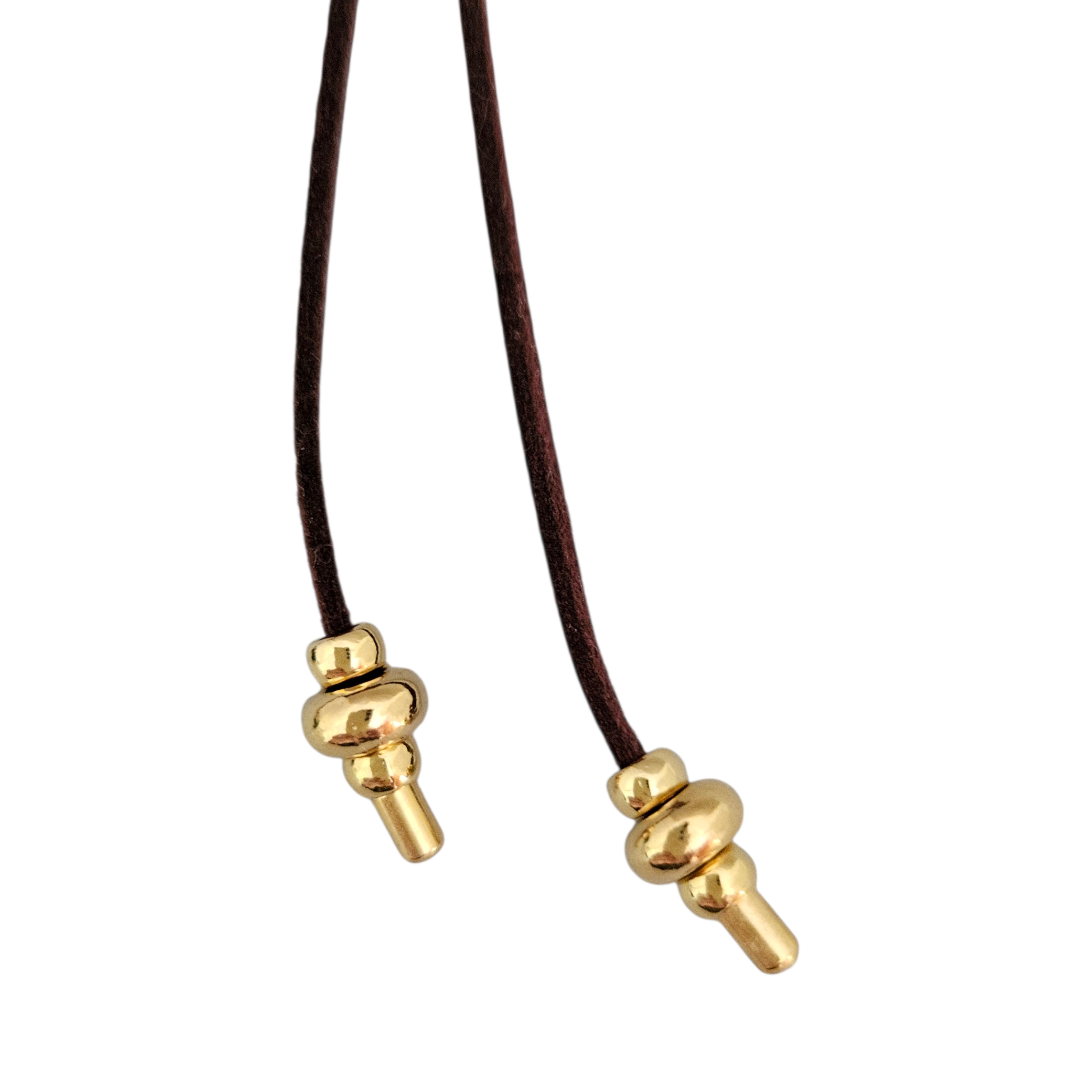 Colar Courinho Marrom Dente Marroquino