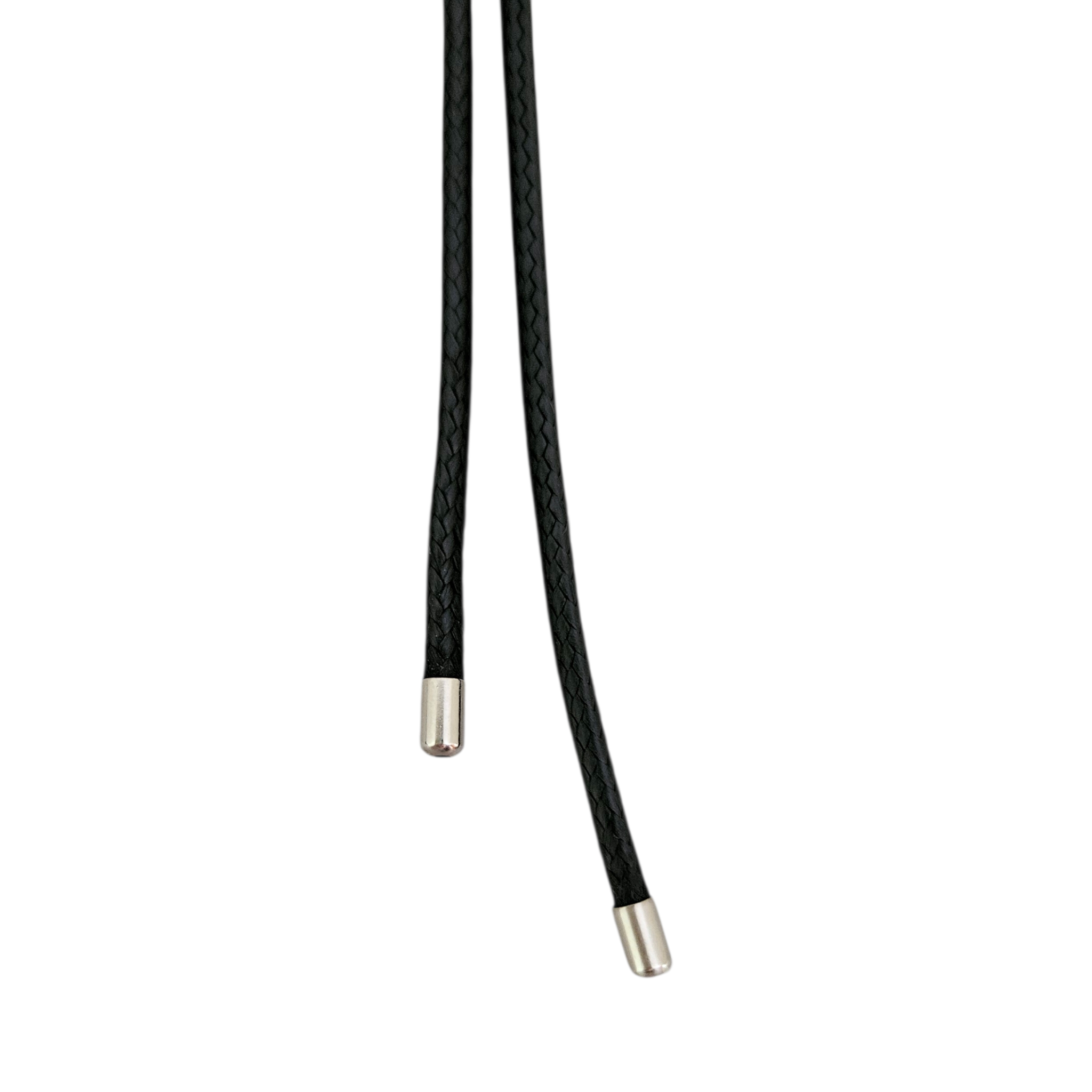 Colar Fio Preto Pingentes Cristal