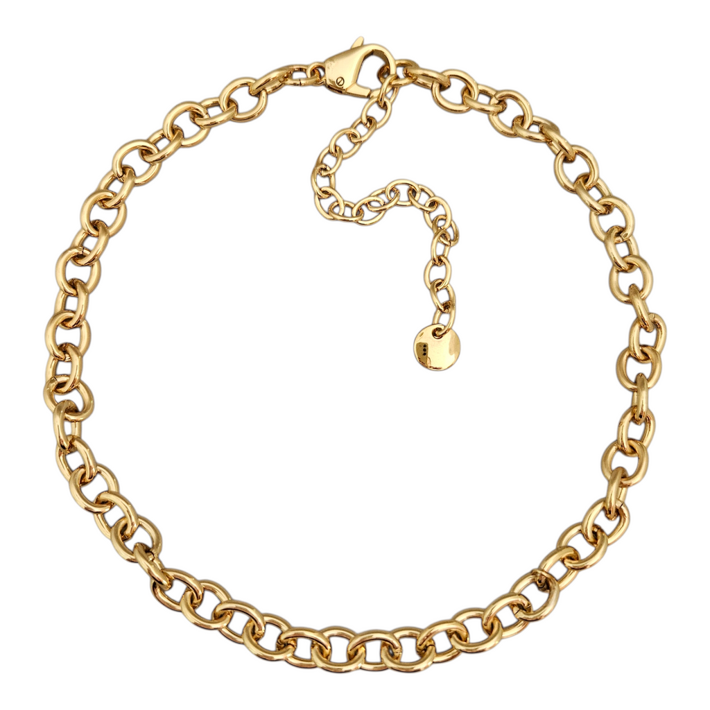 Corrente Elos Dourada M