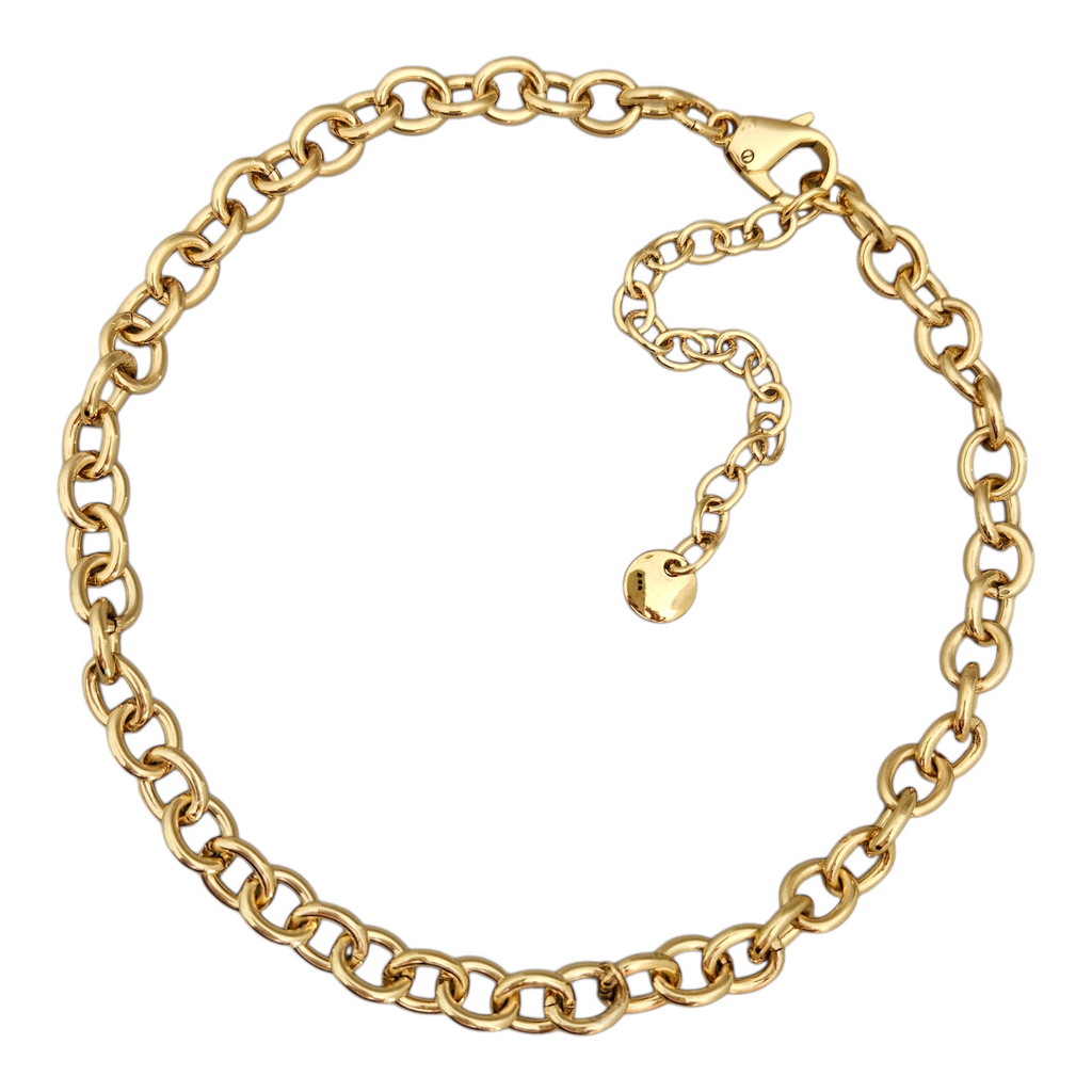Corrente Elos Dourada M