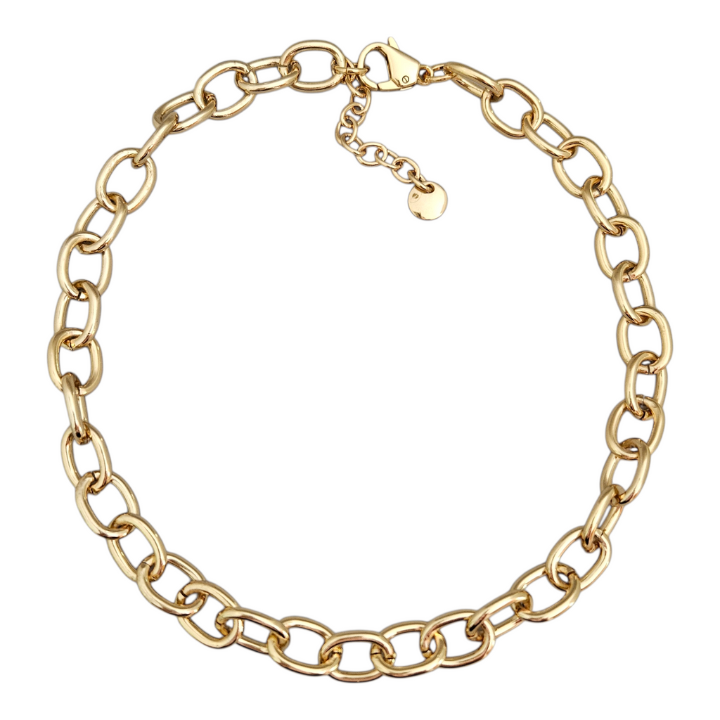 Corrente Elos Dourada G