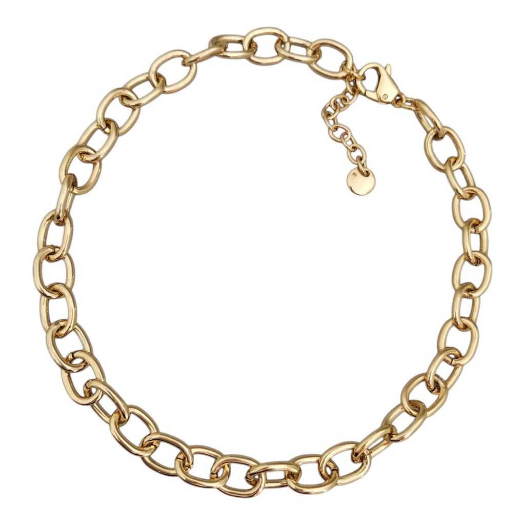 Corrente Elos Dourada G