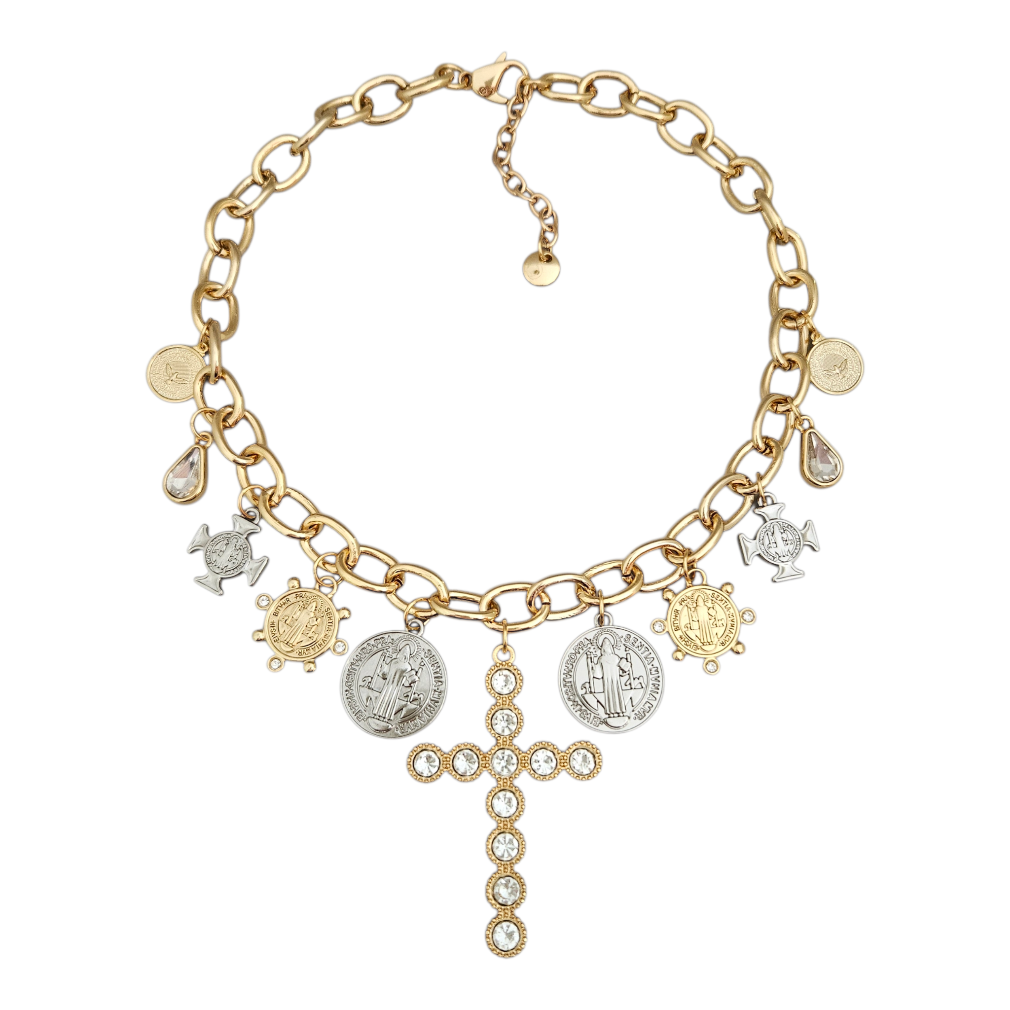 Colar Cruz Mix de Banhos