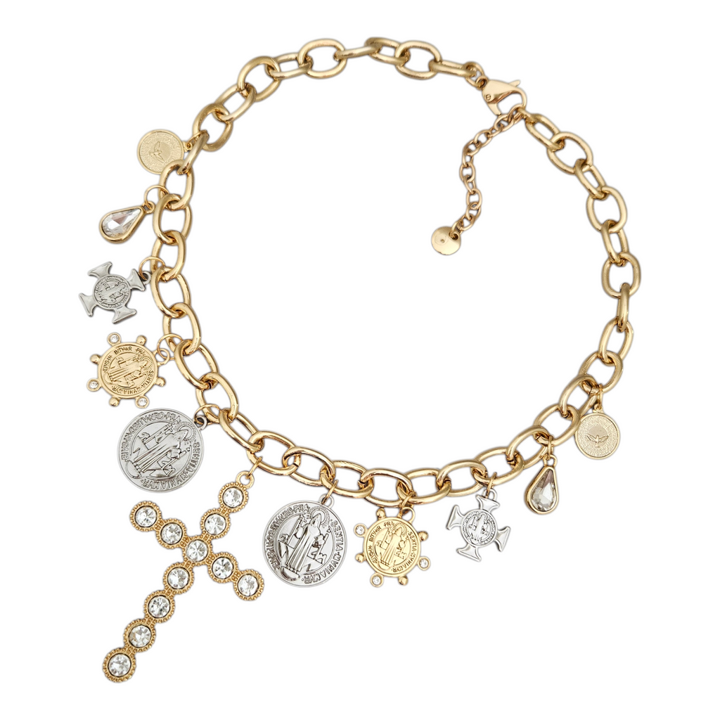 Colar Cruz Mix de Banhos