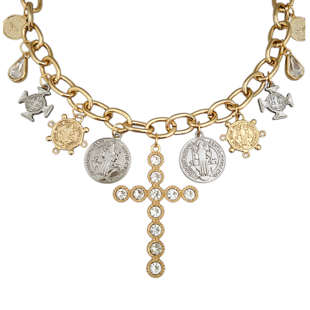 Colar Cruz Mix de Banhos