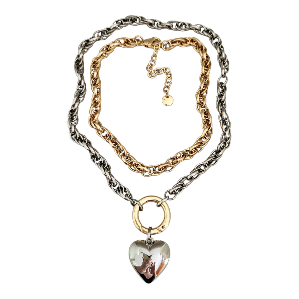 Mix Banhos Coração Prata