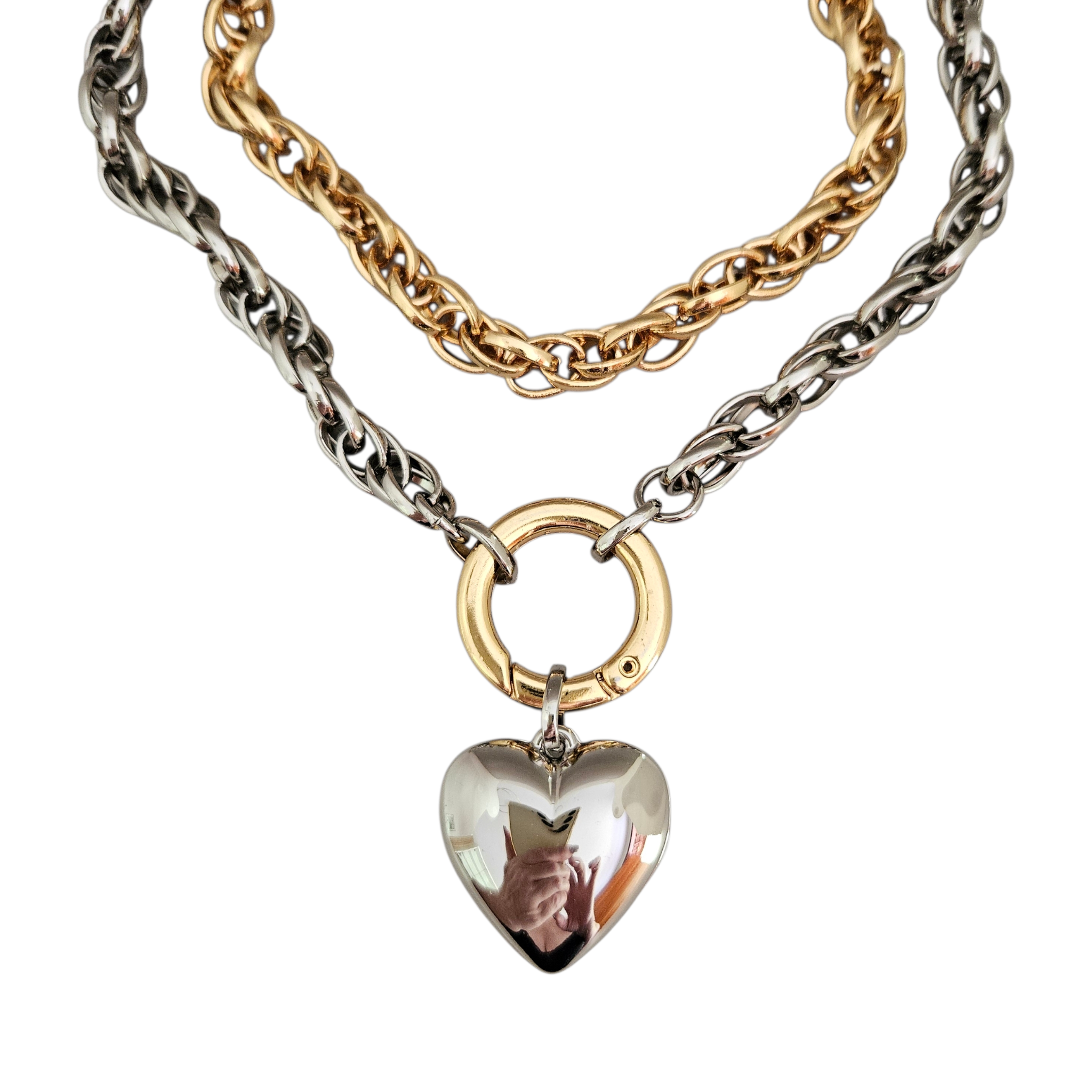 Mix Banhos Coração Prata