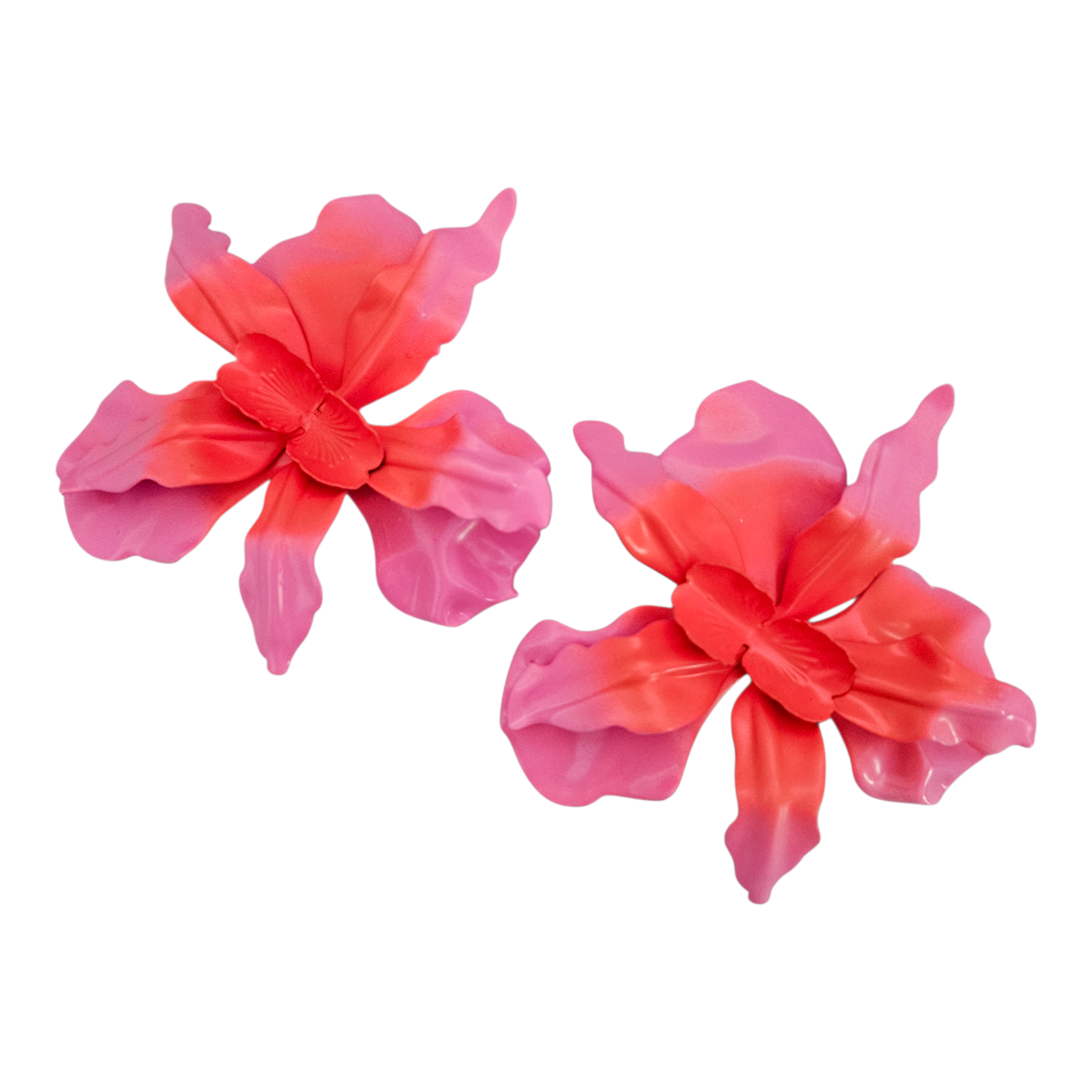 Brinco Orquídea Matizada Rosa