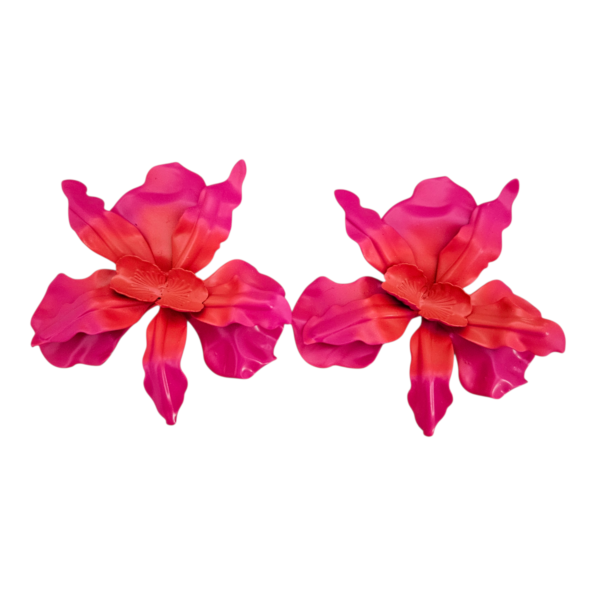 Brinco Orquídea Matizada Pink