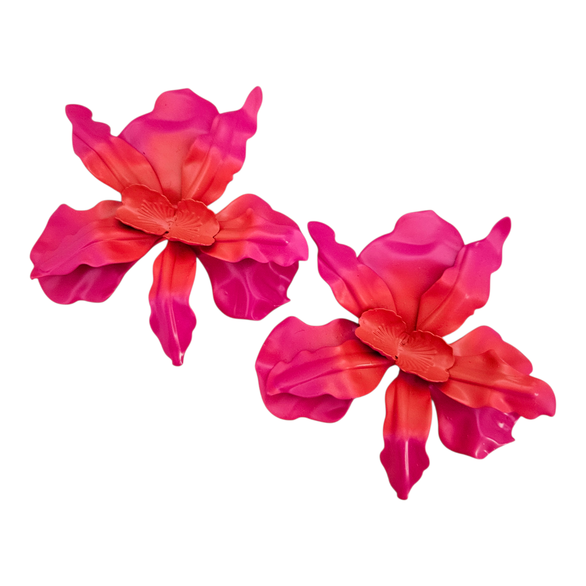 Brinco Orquídea Matizada Pink