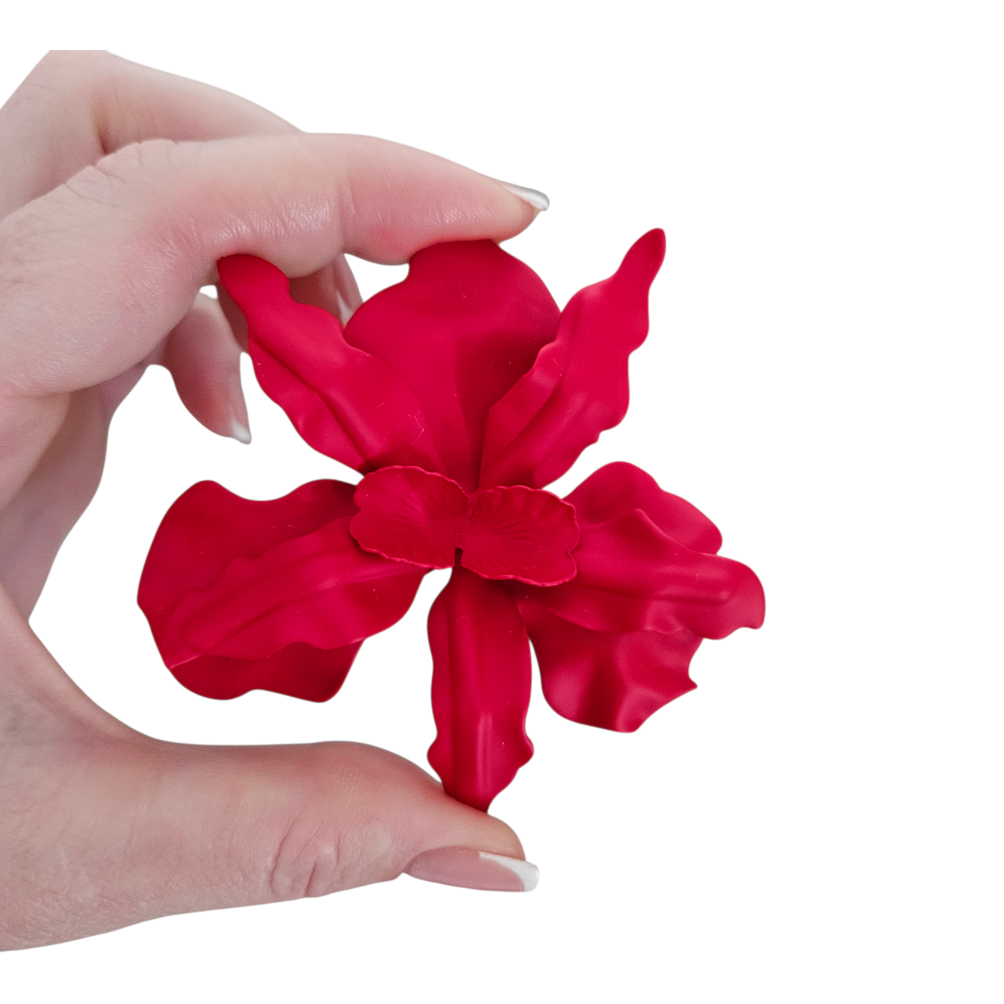 Brinco Orquídea Vermelha