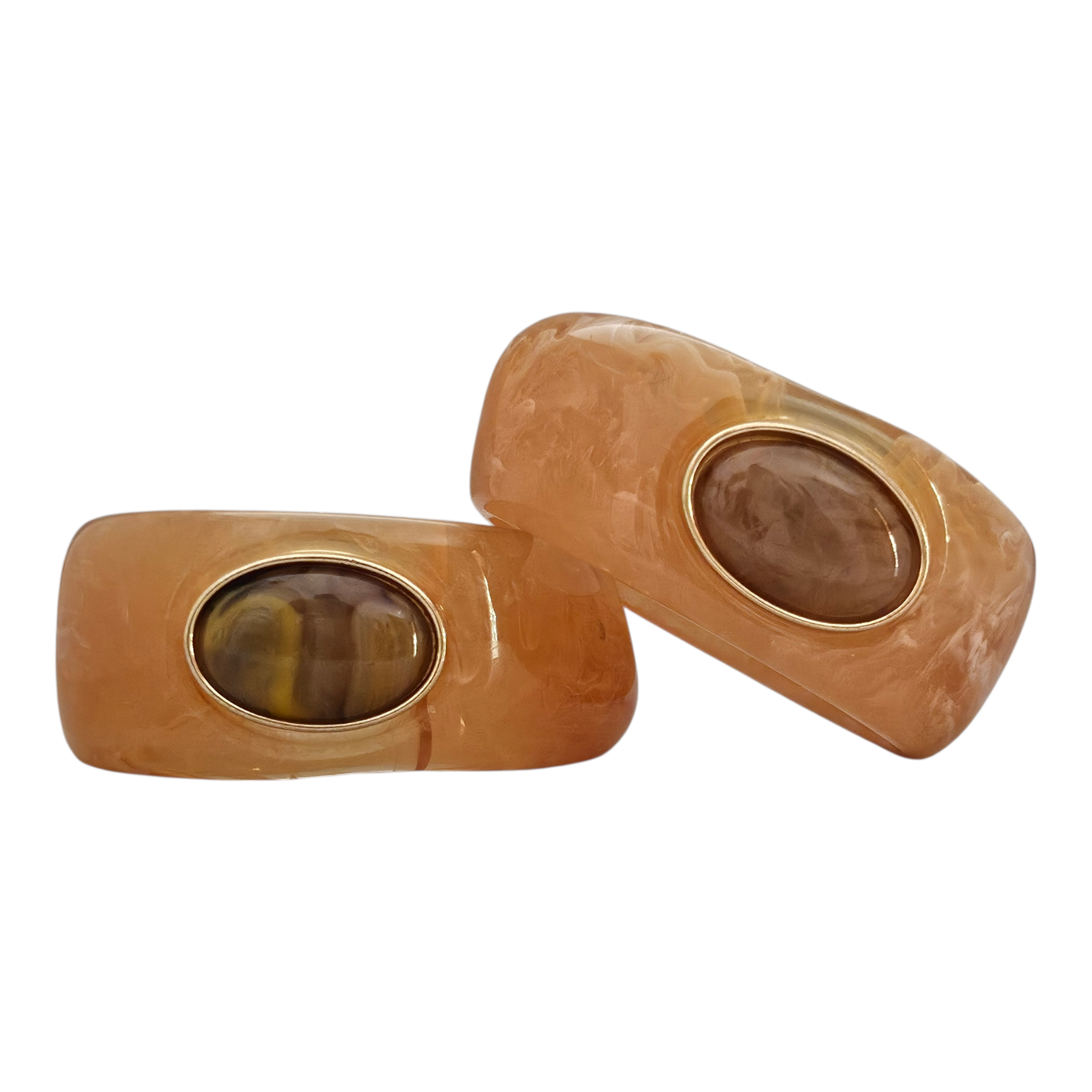 Bracelete Resina Castanho