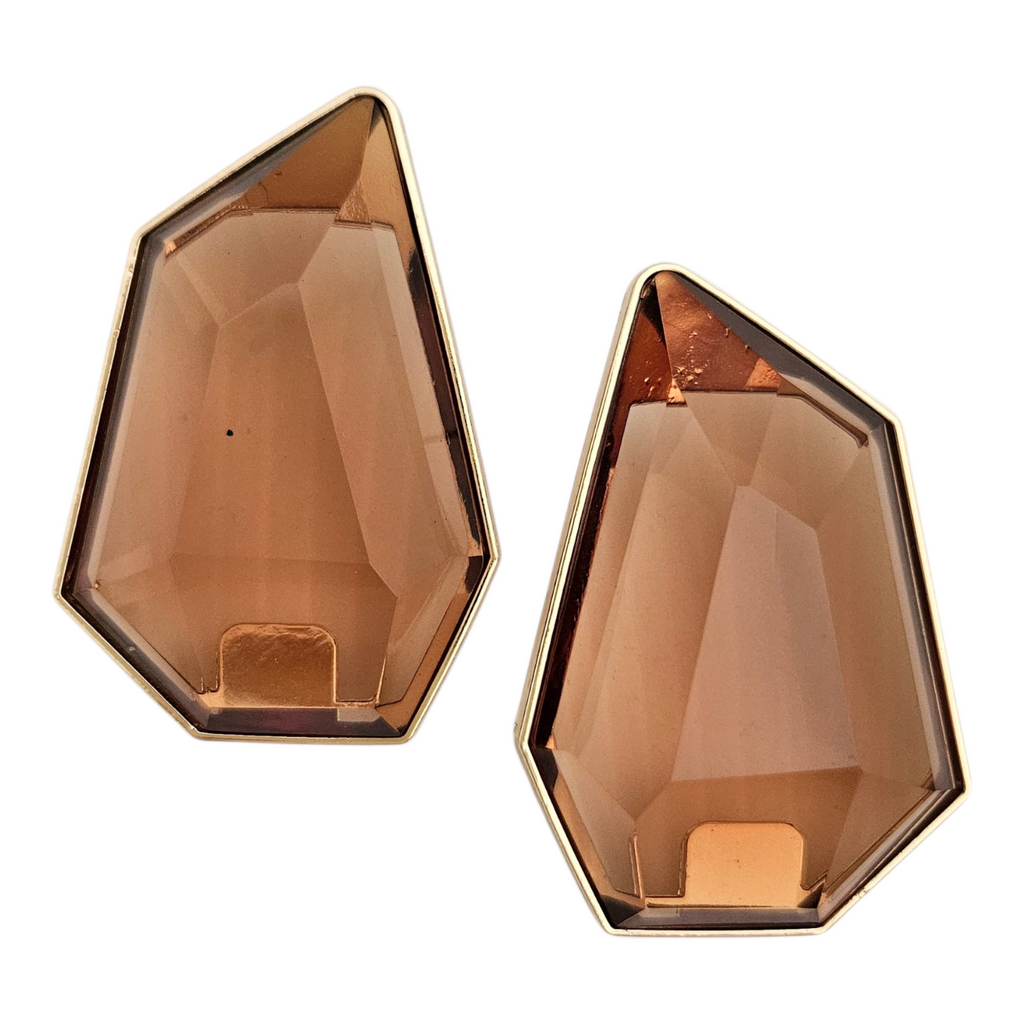 Brinco Cristal Âmbar