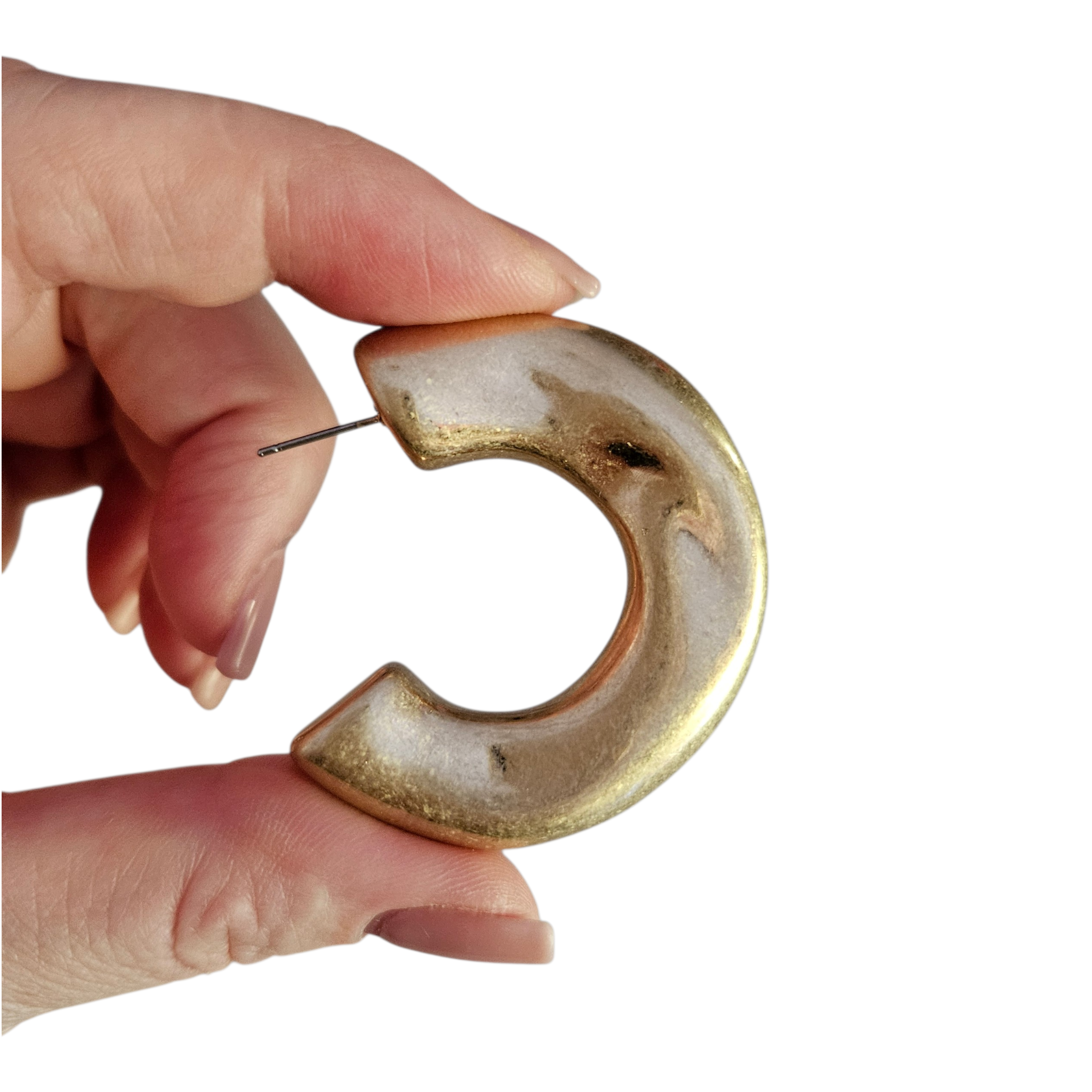 Argola Fosca Dourada