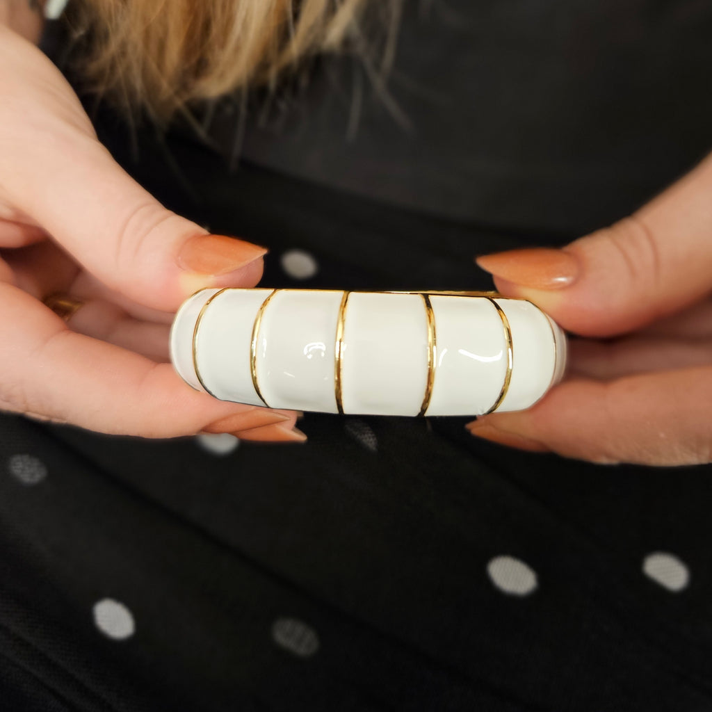 Bracelete Esmaltado Branco